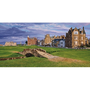 The Swilcan Bridge - 18th Hole of the Old Course, at St. Andrews Links by Linda Hartough