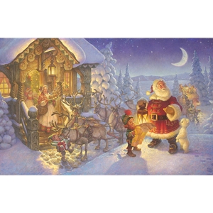 Santa at the North Pole by Scott Gustafson