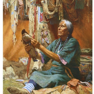New Doll For My Granddaughter by western artist Howard Terpning