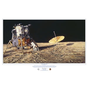 ~ Home Sweet Home - lunar module on the moon by astronaut artist Alan Bean