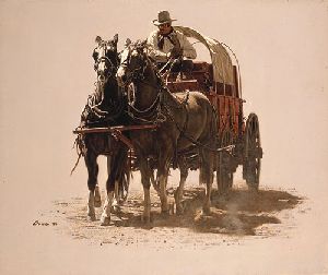 Chuck Wagon by James Bama