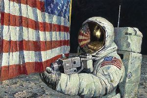 Straightening Our Stripes by astronaut artist Alan Bean