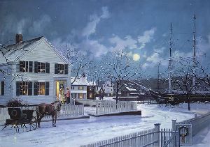 Christmas at Mystic Seaport by Paul Landry