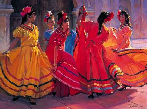 Prelude to the Dance by western artist Ron Riddick