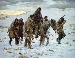 Chief Joseph Rides to Surrender by Howard Terpning