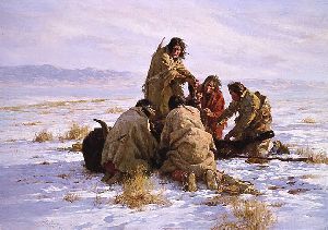 The Last Buffalo by western artist Howard Terpning