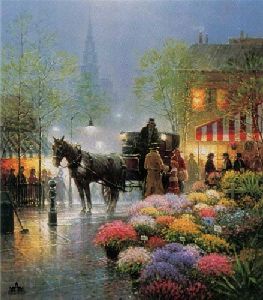 Flower Market by G. Harvey