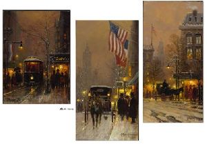 Avenues of Light (set of three) by G. Harvey
