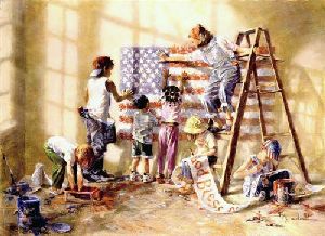 The Dream Keepers - Tribute to events of September 11, 2001 by Kathryn Fincher