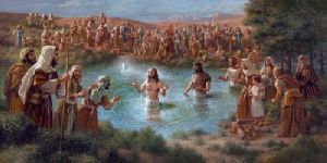 This is My Son - Baptism of Jesus Christ by Christian artist James Seward